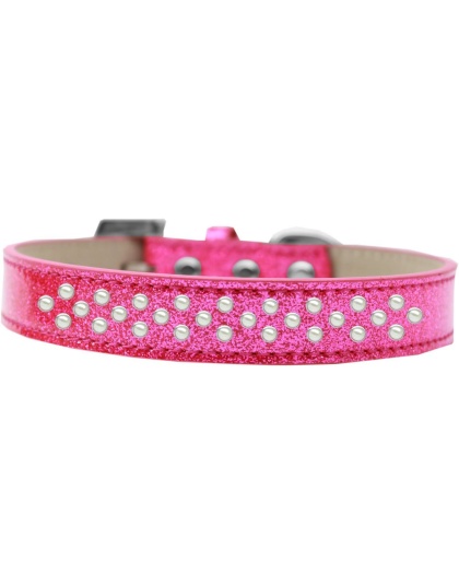 Sprinkles Ice Cream Dog Collar Pearls Size 12 Pink