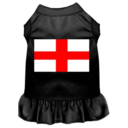 St Georges Cross Screen Print Dress Black 4X (22)