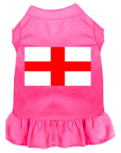 St Georges Cross Screen Print Dress Bright Pink 4X (22)
