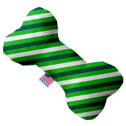 St Patrick's Stripes 10 inch Canvas Bone Dog Toy