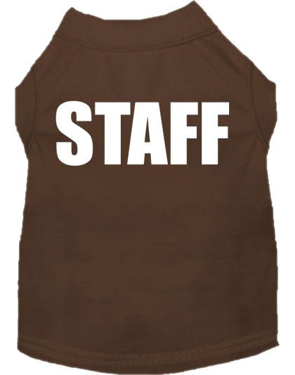 Staff Costume Screen Print Dog Shirt Brown Size XS