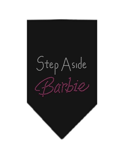 Step Aside Barbie Rhinestone Bandana Black Large