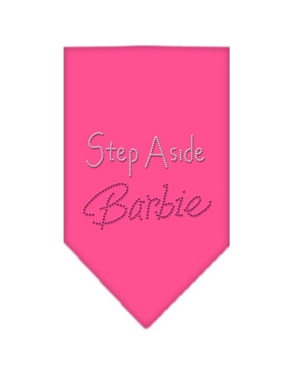 Step Aside Barbie Rhinestone Bandana Bright Pink Large