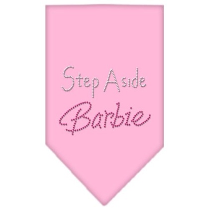 Step Aside Barbie Rhinestone Bandana Light Pink Large