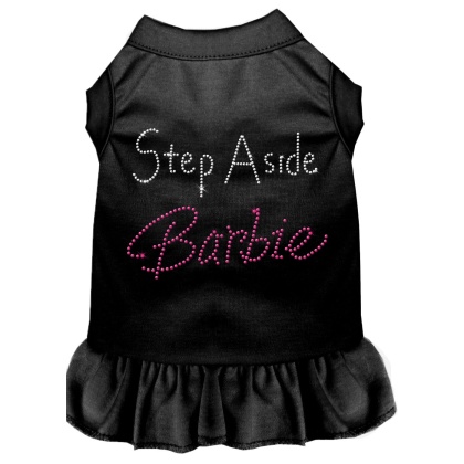 Step Aside Barbie Rhinestone Dress Black 4X