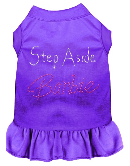 Step Aside Barbie Rhinestone Dress Purple 4X