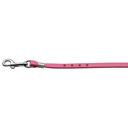 Step-In Harness Pink w/ Pink Stones 3/8" Match Jwl Leash Silver Hrdw