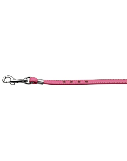 Step-In Harness Pink w/ Pink Stones 3/8" Match Jwl Leash Silver Hrdw