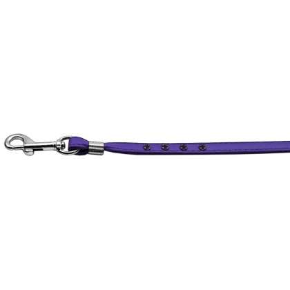 Step-In Harness Purple w/ Purple Stones 3/8" Match Jwl Leash Silver Hrdw