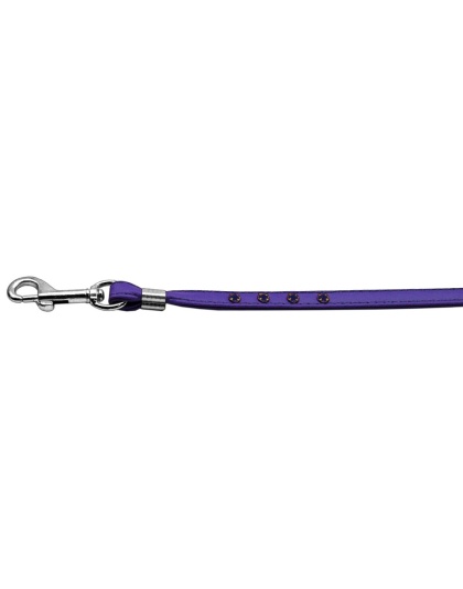 Step-In Harness Purple w/ Purple Stones 3/8" Match Jwl Leash Silver Hrdw
