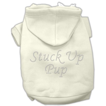 Stuck Up Pup Hoodies Cream L