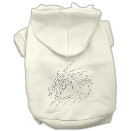 Studded Dragon Hoodies Cream L