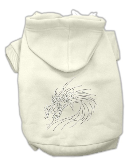 Studded Dragon Hoodies Cream L