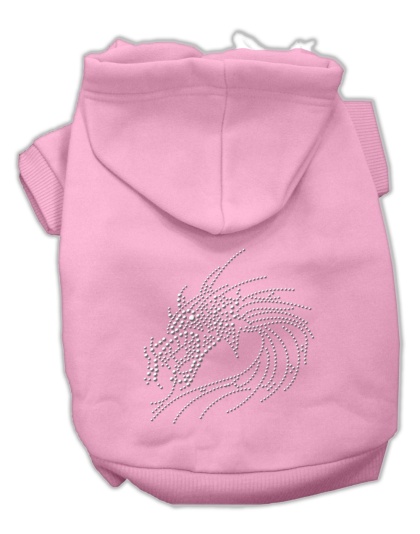 Studded Dragon Hoodies Pink L