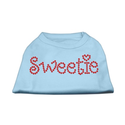 Sweetie Rhinestone Shirts Baby Blue L