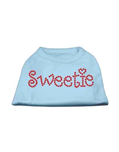 Sweetie Rhinestone Shirts Baby Blue L