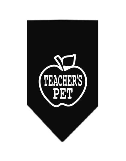 Teachers Pet Screen Print Bandana Black Large