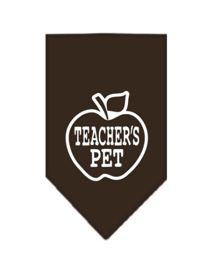 Teachers Pet Screen Print Bandana Cocoa Large