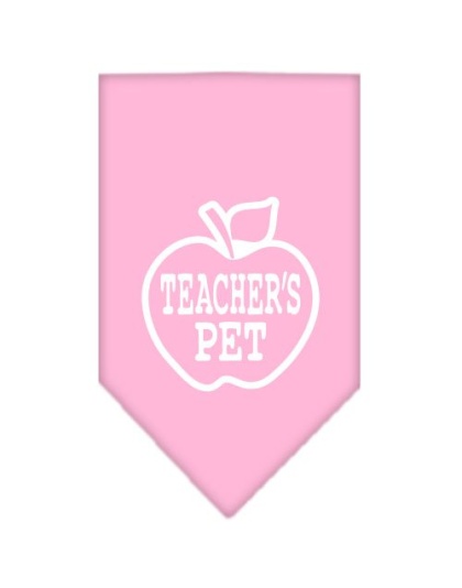 Teachers Pet Screen Print Bandana Light Pink Large