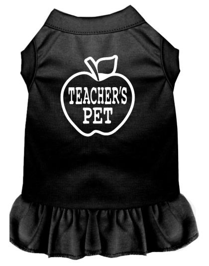 Teachers Pet Screen Print Dress Black 4X (22)