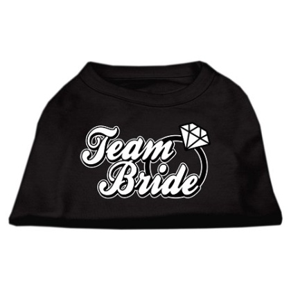 Team Bride Screen Print Shirt Black Lg