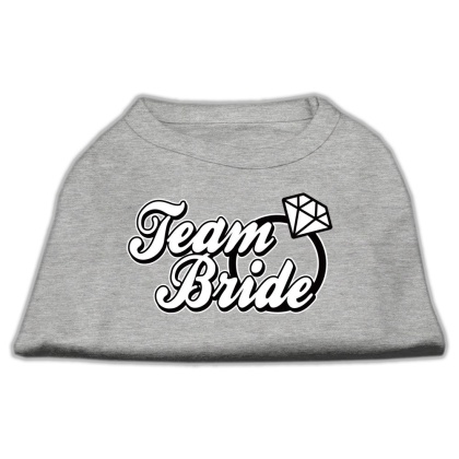 Team Bride Screen Print Shirt Grey Lg