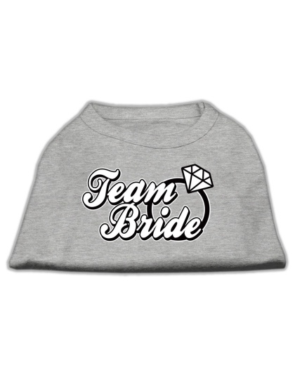 Team Bride Screen Print Shirt Grey Lg