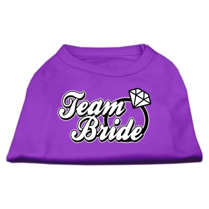 Team Bride Screen Print Shirt Purple Lg