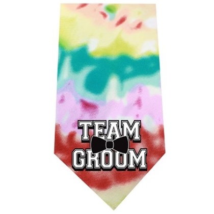 Team Groom Screen Print Bandana Tie Dye