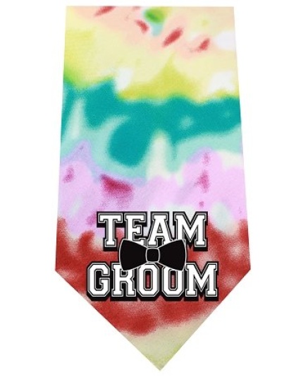 Team Groom Screen Print Bandana Tie Dye