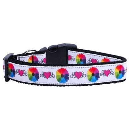 Technicolor Love Nylon Cat Collar