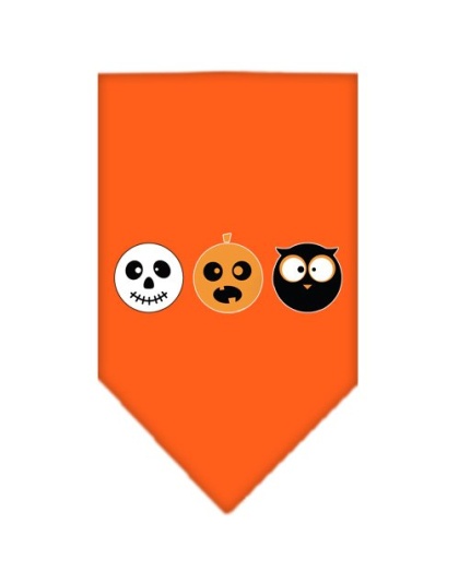 The Spook Trio Screen Print Bandana Orange large