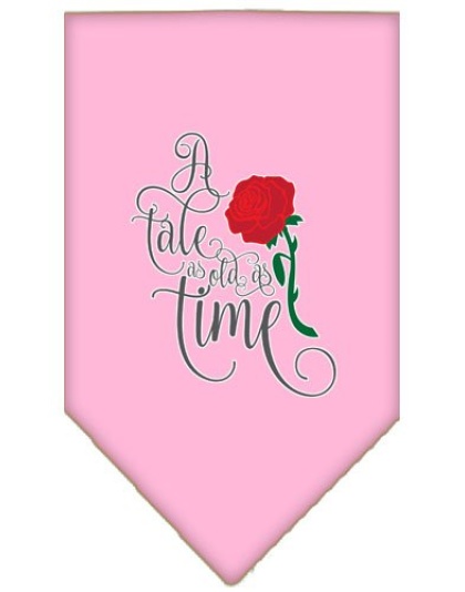 Timeless Tale Screen Print Bandana Light Pink Large