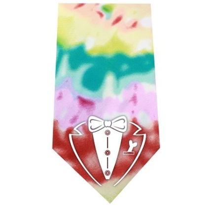 Tuxedo Screen Print Bandana Tie Dye