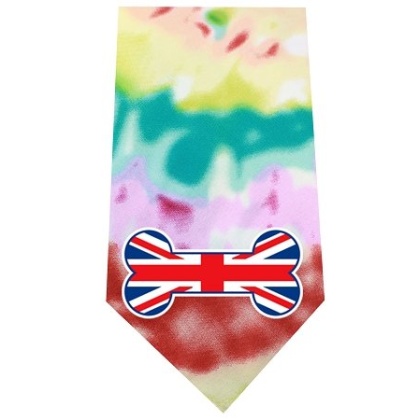 UK Bone Flag Screen Print Bandana Tie Dye