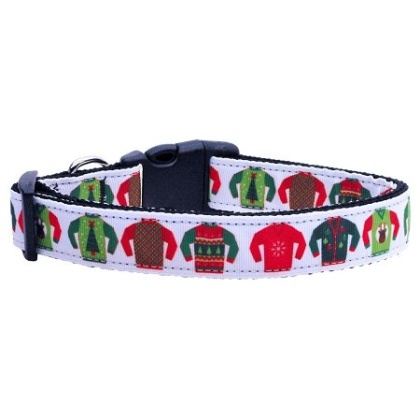 Ugly Sweater Nylon Cat Collar