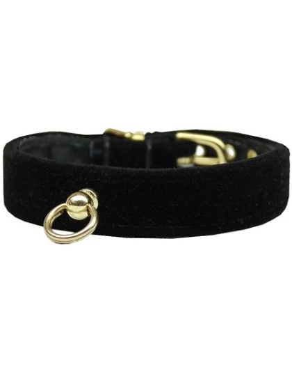 Velvet #70 Dog Collar Black Size 10