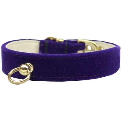 Velvet #70 Dog Collar Purple Size 10