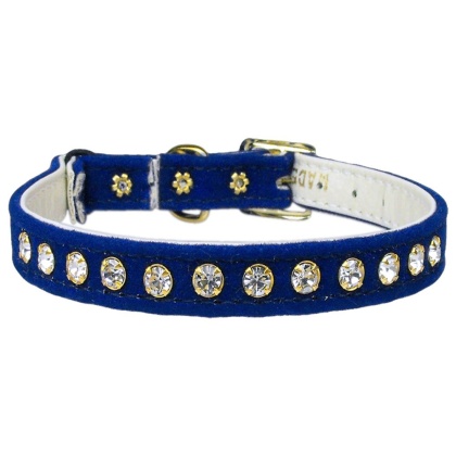 Velvet Cat Safety w/Band Collar Blue 10