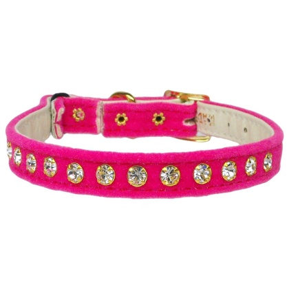 Velvet Cat Safety w/Band Collar Pink 10