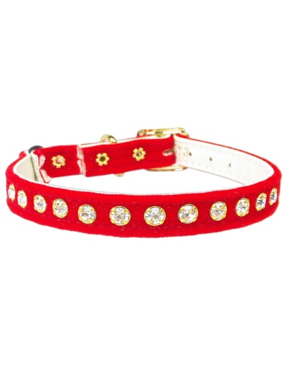 Velvet Cat Safety w/Band Collar Red 10