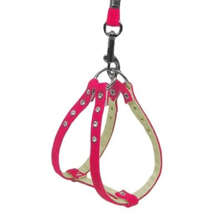 Velvet Step-In Harness Pink VL 10