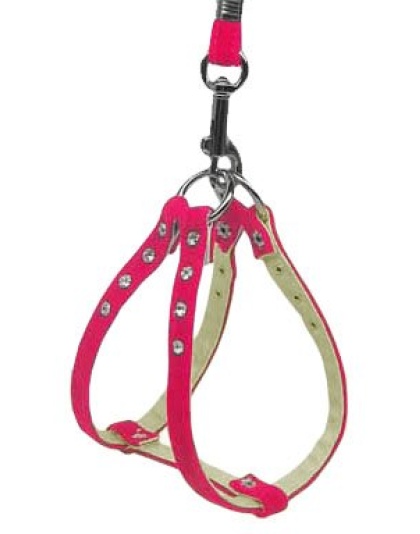 Velvet Step-In Harness Pink VL 10