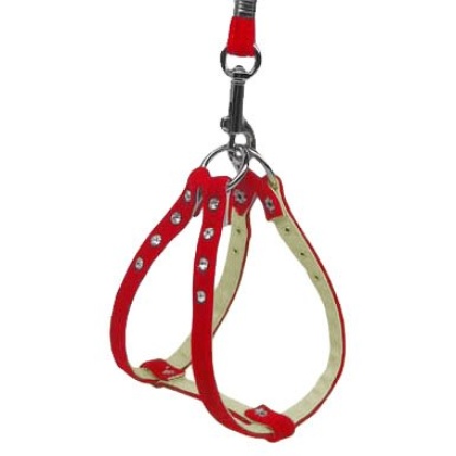 Velvet Step-In Harness Red VL 10