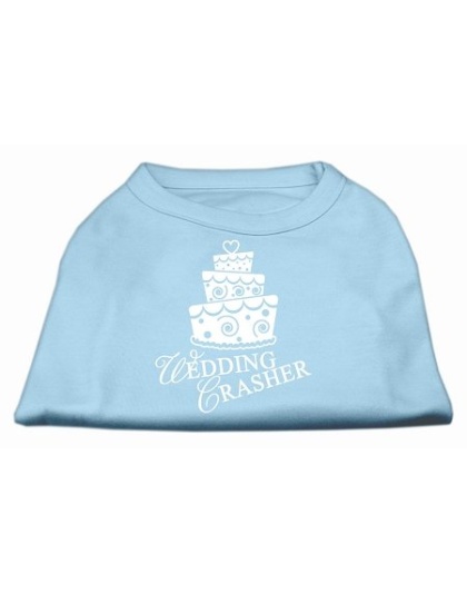 Wedding Crasher Screen Print Shirt Baby Blue Lg