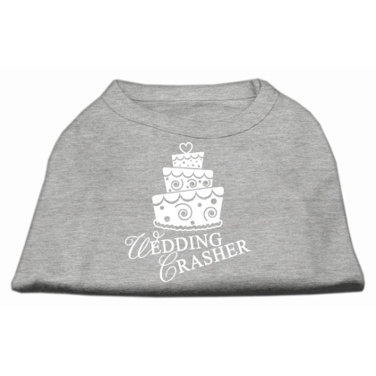 Wedding Crasher Screen Print Shirt Grey Lg