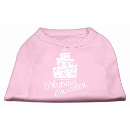 Wedding Crasher Screen Print Shirt Light Pink Lg