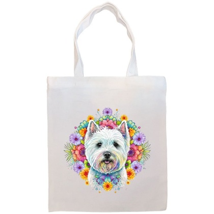 Westie Canvas Tote Bag Style2