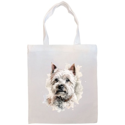 Westie Canvas Tote Bag Style3