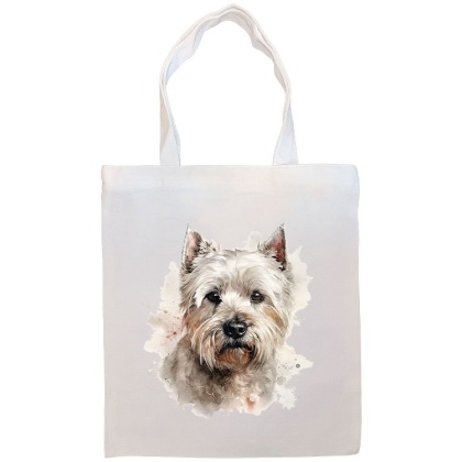 Westie Canvas Tote Bag Style4